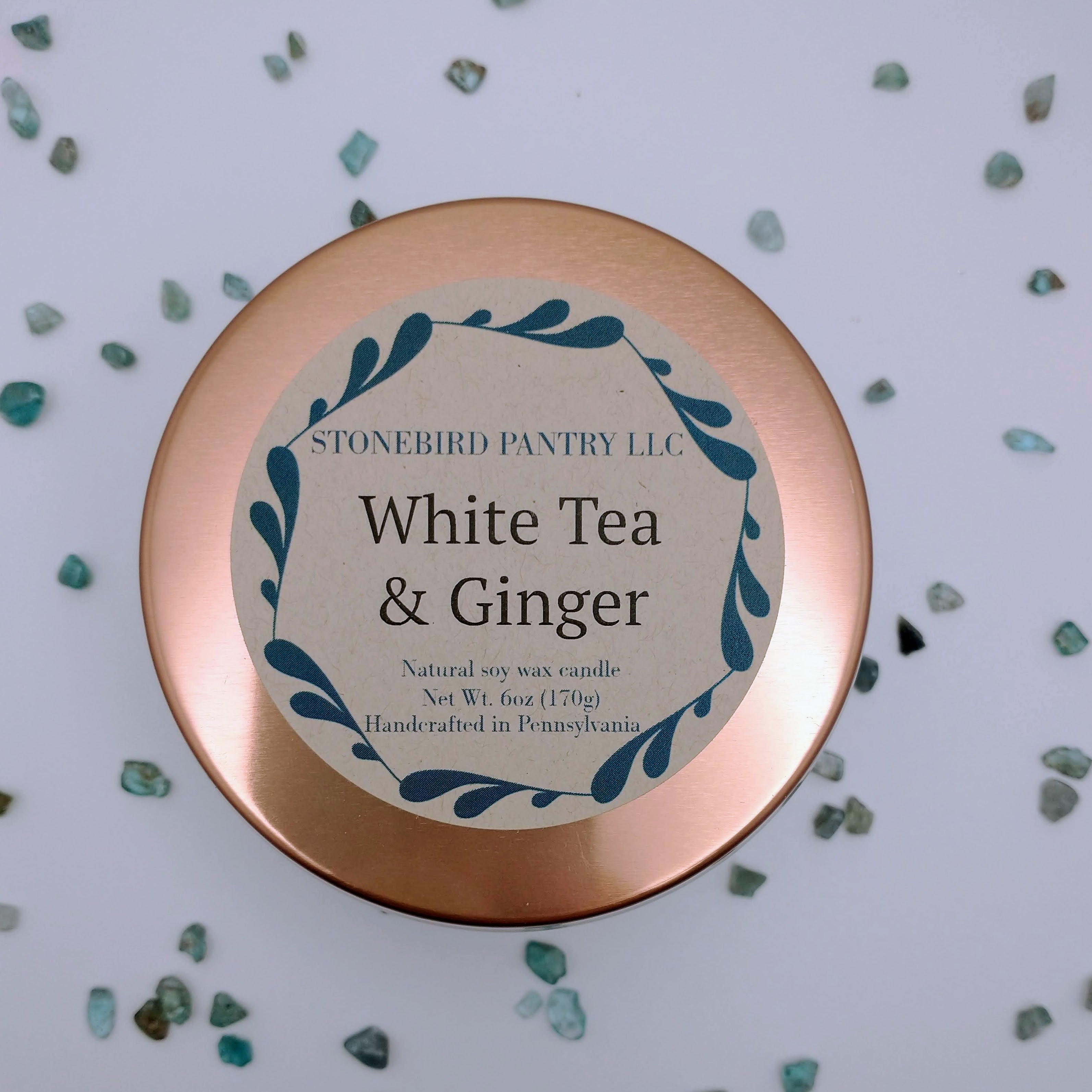 White Tea & Ginger 6oz Tin