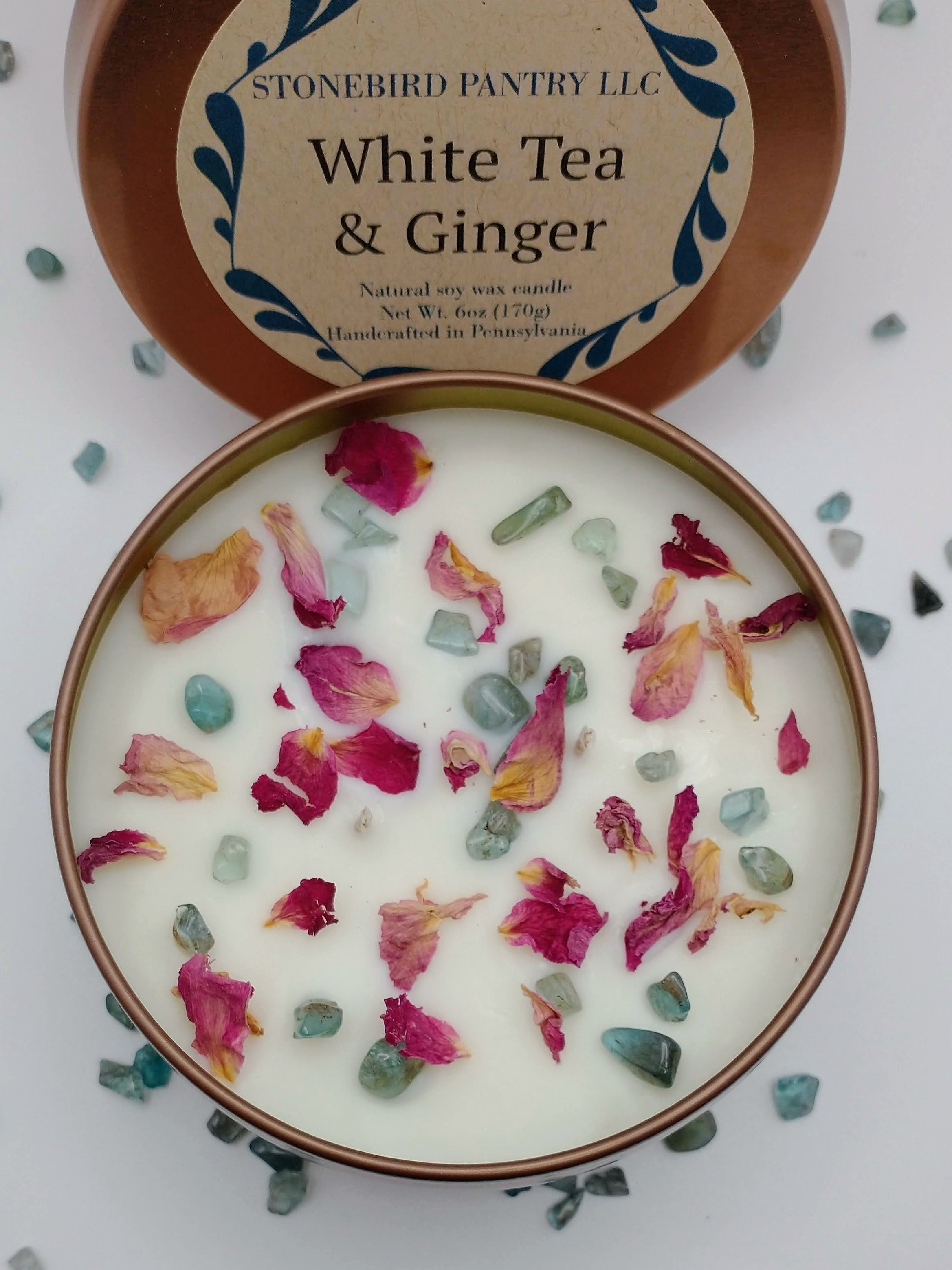 White Tea & Ginger 6oz Tin